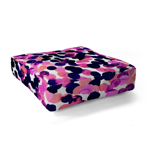 Amy Sia Gracie Spot Pink Floor Pillow Square