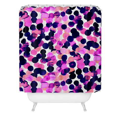 Amy Sia Gracie Spot Pink Shower Curtain