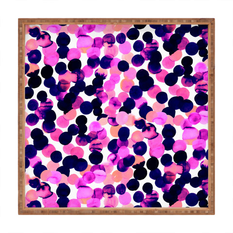Amy Sia Gracie Spot Pink Square Tray