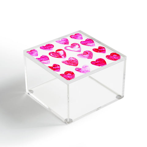 Amy Sia Heart Speckle Acrylic Box