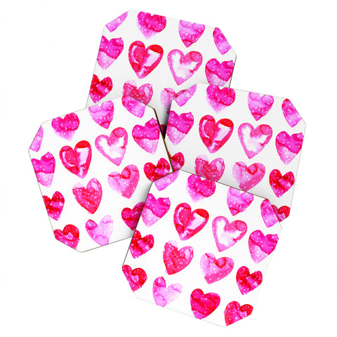 Amy Sia Heart Speckle Coaster Set
