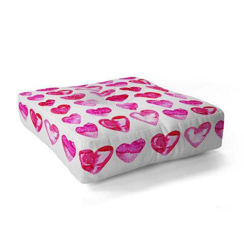 Amy Sia Heart Speckle Floor Pillow Square