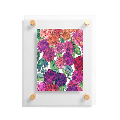 Amy Sia Hydrangea Pink Floating Acrylic Print