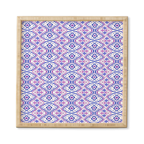 Amy Sia Ikat 2 Berry Framed Wall Art