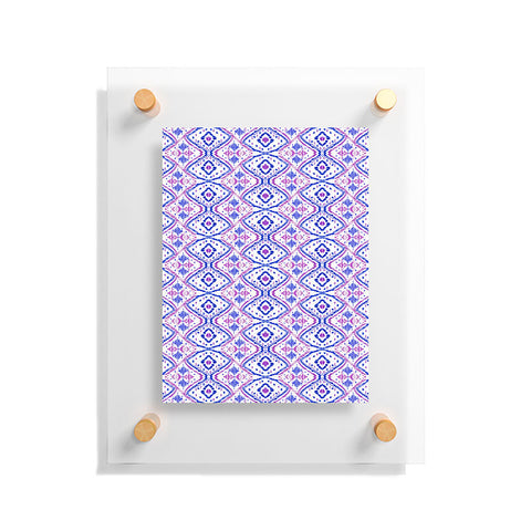 Amy Sia Ikat 2 Berry Floating Acrylic Print