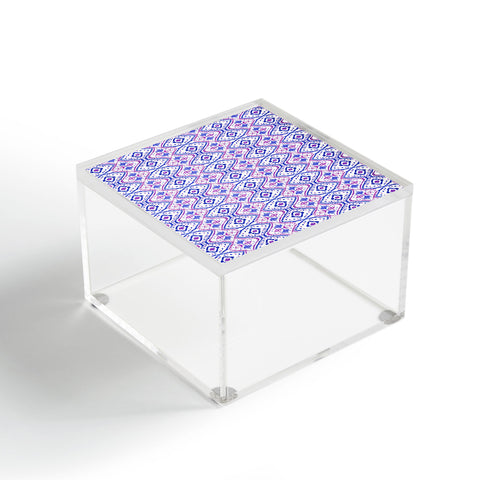 Amy Sia Ikat 2 Berry Acrylic Box