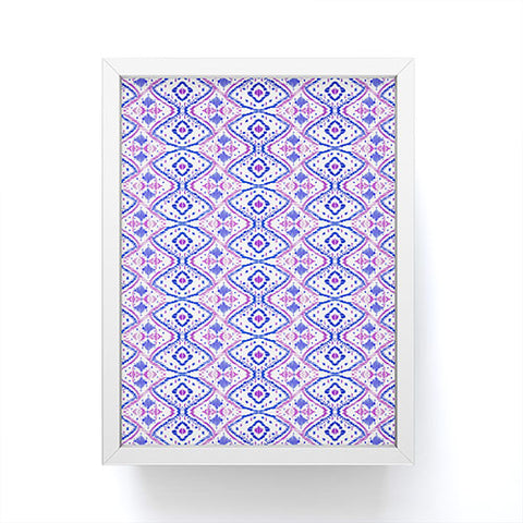 Amy Sia Ikat 2 Berry Framed Mini Art Print
