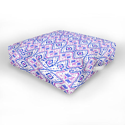 Amy Sia Ikat 2 Berry Outdoor Floor Cushion