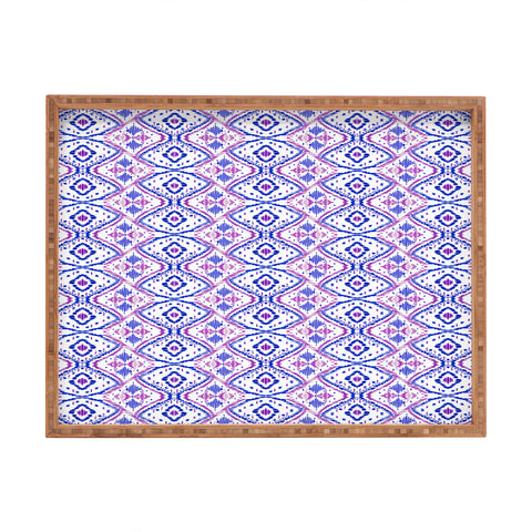 Amy Sia Ikat 2 Berry Rectangular Tray