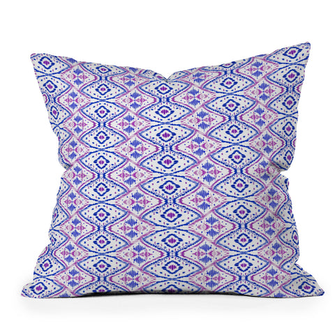 Amy Sia Ikat 2 Berry Throw Pillow