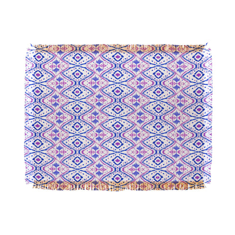 Amy Sia Ikat 2 Berry Throw Blanket