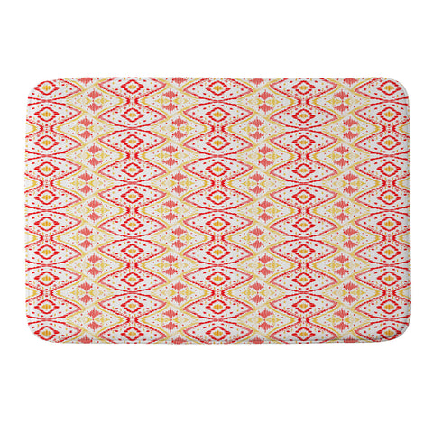 Amy Sia Ikat 2 Cherry Memory Foam Bath Mat