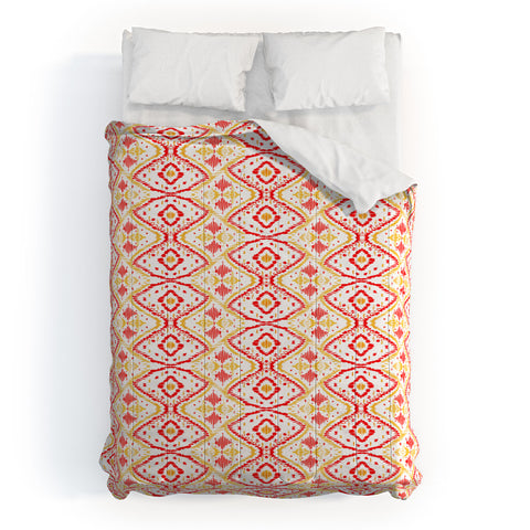 Amy Sia Ikat 2 Cherry Comforter
