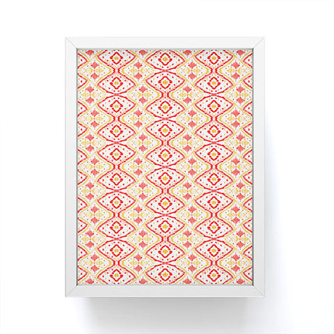 Amy Sia Ikat 2 Cherry Framed Mini Art Print