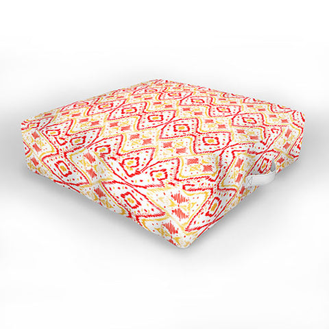 Amy Sia Ikat 2 Cherry Outdoor Floor Cushion