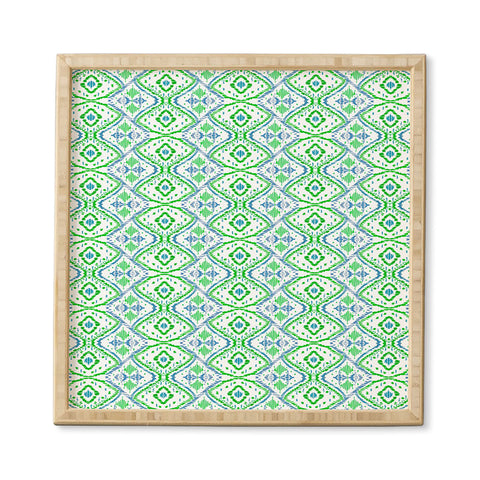 Amy Sia Ikat 2 Grass Framed Wall Art