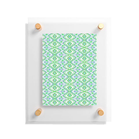Amy Sia Ikat 2 Grass Floating Acrylic Print