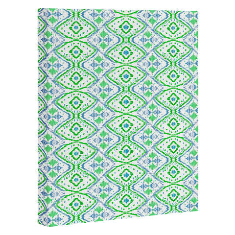 Amy Sia Ikat 2 Grass Art Canvas