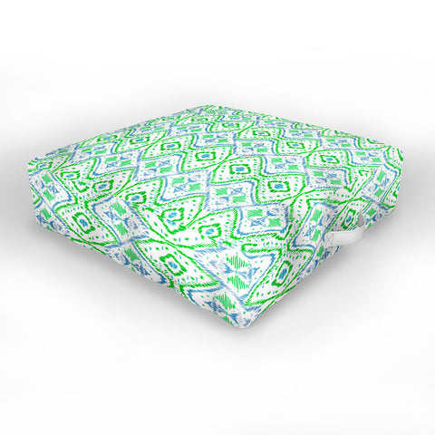 Amy Sia Ikat 2 Grass Outdoor Floor Cushion