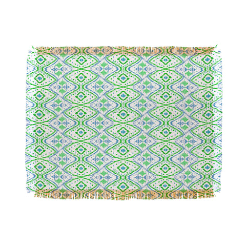 Amy Sia Ikat 2 Grass Throw Blanket