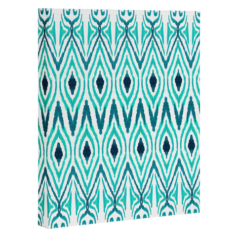 Amy Sia Ikat Jade Art Canvas