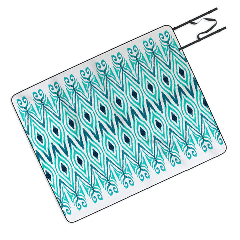 Amy Sia Ikat Jade Picnic Blanket