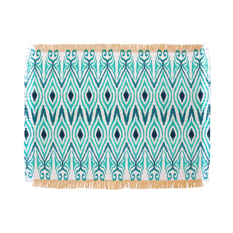 Amy Sia Ikat Jade Throw Blanket