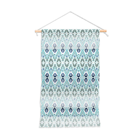 Amy Sia Ikat Java Blue Mini Wall Hanging Portrait