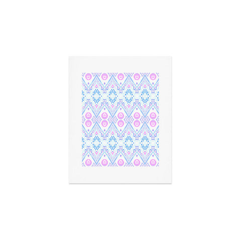 Amy Sia Ikat Java Pink Art Print