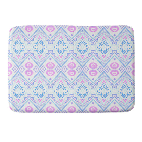 Amy Sia Ikat Java Pink Memory Foam Bath Mat