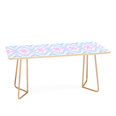 Amy Sia Ikat Java Pink Coffee Table