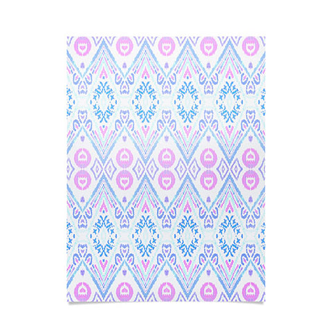 Amy Sia Ikat Java Pink Poster