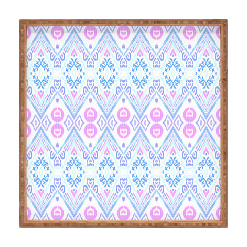 Amy Sia Ikat Java Pink Square Tray