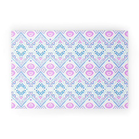 Amy Sia Ikat Java Pink Welcome Mat