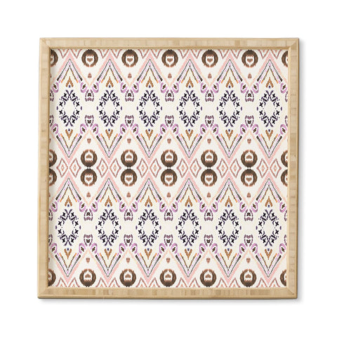 Amy Sia Ikat Java Rose Framed Wall Art
