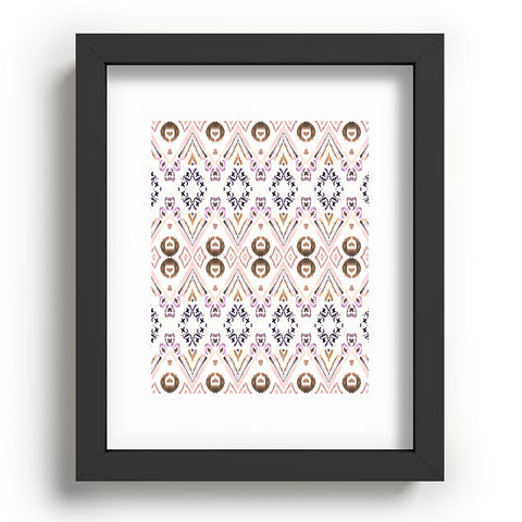 Amy Sia Ikat Java Rose Recessed Framing Rectangle