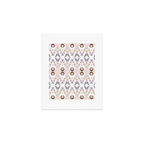 Amy Sia Ikat Java Rose Art Print