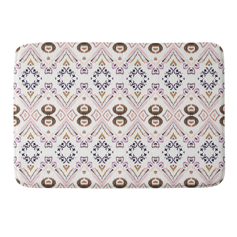 Amy Sia Ikat Java Rose Memory Foam Bath Mat