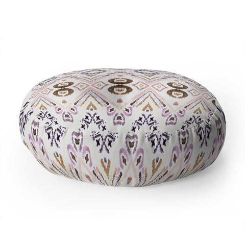 Amy Sia Ikat Java Rose Floor Pillow Round