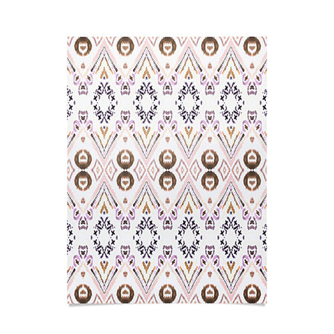 Amy Sia Ikat Java Rose Poster