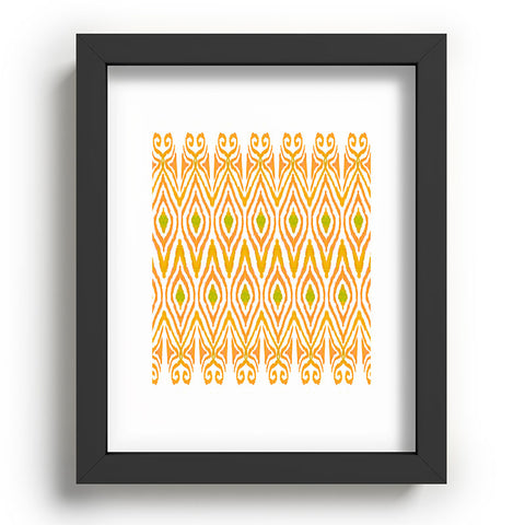Amy Sia Ikat Tangerine Recessed Framing Rectangle