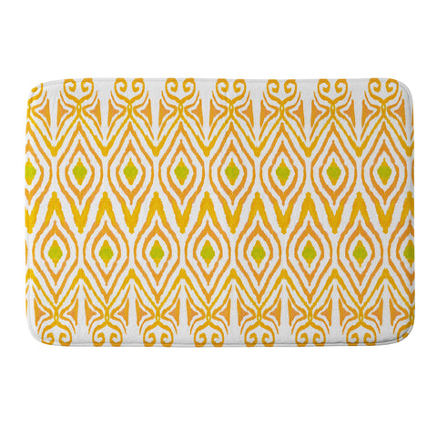Amy Sia Ikat Tangerine Memory Foam Bath Mat