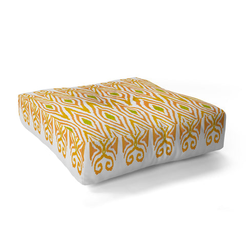 Amy Sia Ikat Tangerine Floor Pillow Square
