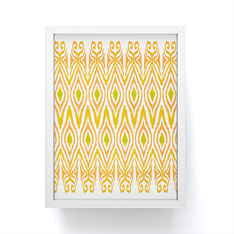 Amy Sia Ikat Tangerine Framed Mini Art Print