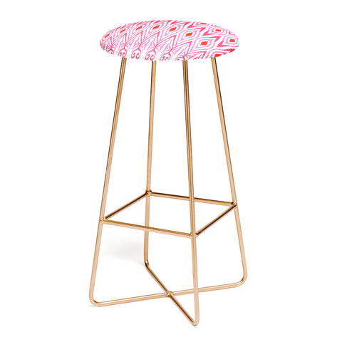 Amy Sia Ikat Watermelon Bar Stool