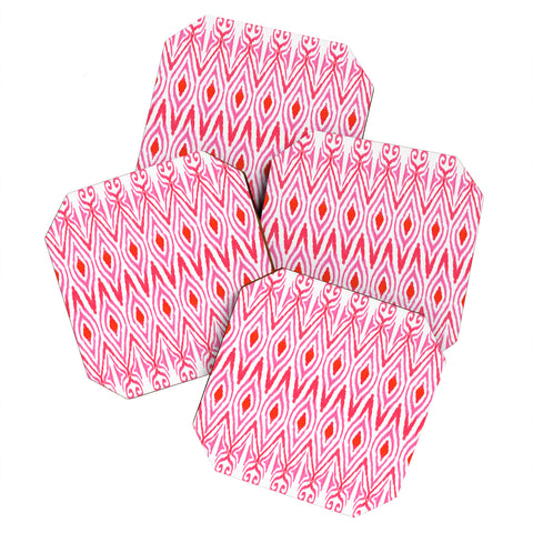 Amy Sia Ikat Watermelon Coaster Set