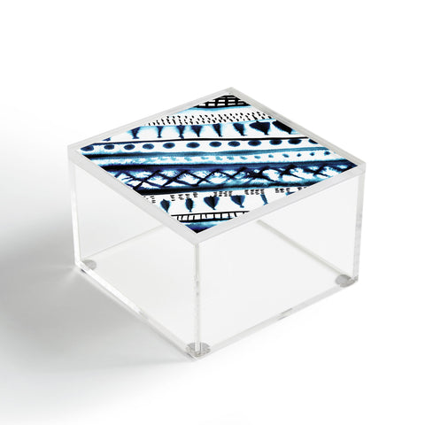 Amy Sia Indigo Stripe Acrylic Box