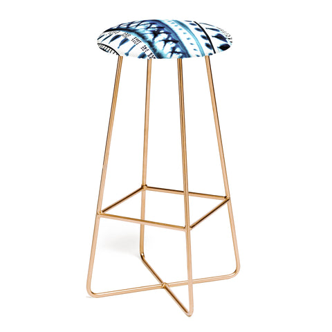 Amy Sia Indigo Stripe Bar Stool
