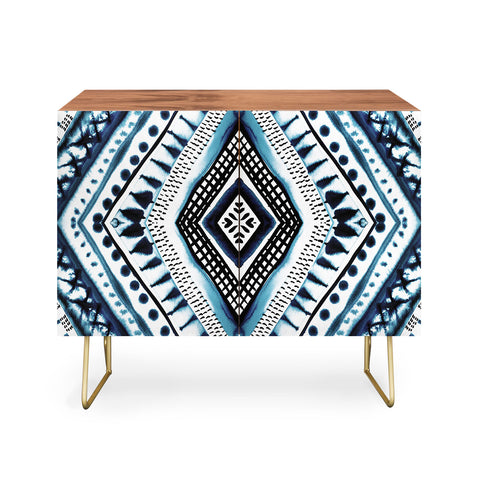 Amy Sia Indigo Stripe Credenza