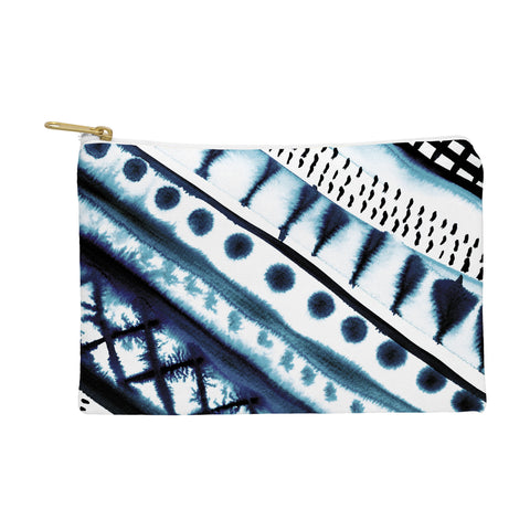 Amy Sia Indigo Stripe Pouch